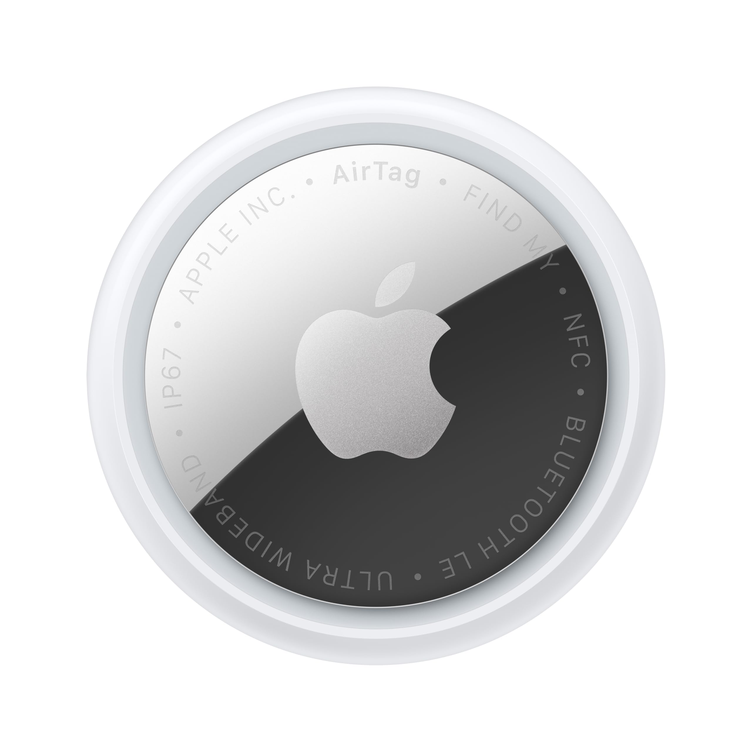 Apple AirTag on a white background