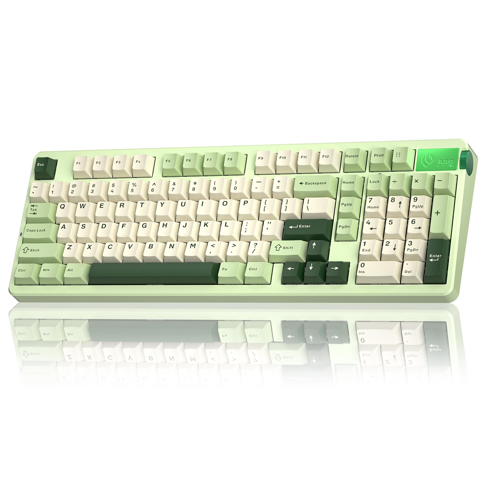 LEOBOG A98 Wireless Gaming Creamy Mechanical Keyboard with Number Pad Knob