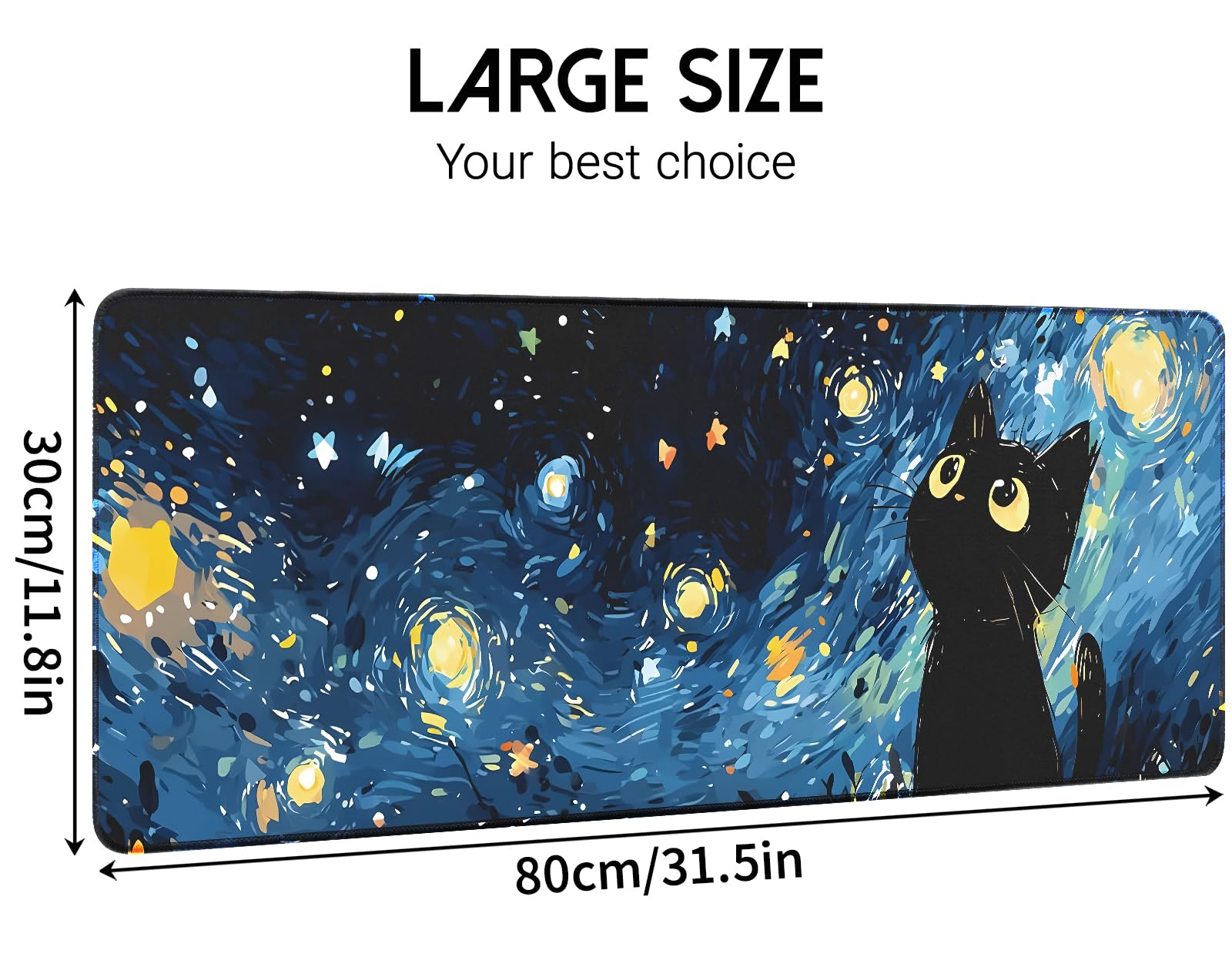 White Ukiyo-e Style Sports Car Anime Mouse Pad, Mouse Pad Gaming Mousepad,Large Mousepads with Non-Slip Rubber Base,Suitable for School,Office,Home,31.5 x 11.8 Inch