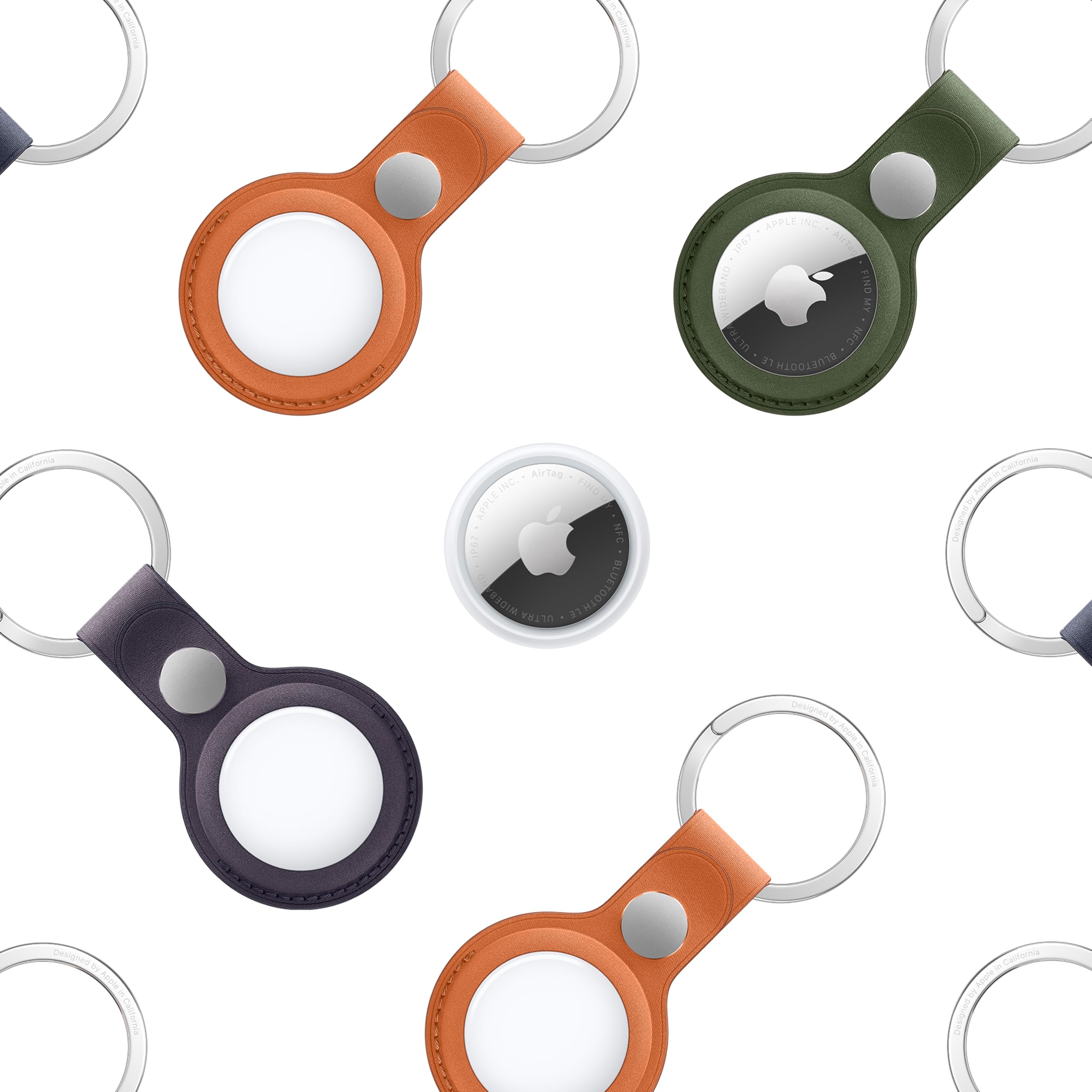 Apple AirTag on a white background