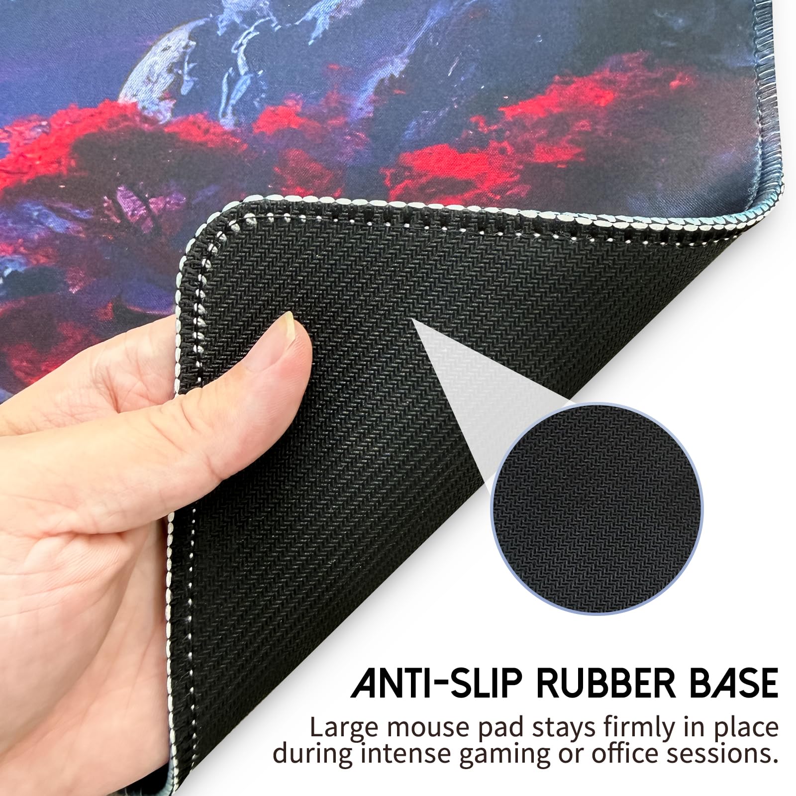 White Ukiyo-e Style Sports Car Anime Mouse Pad, Mouse Pad Gaming Mousepad,Large Mousepads with Non-Slip Rubber Base,Suitable for School,Office,Home,31.5 x 11.8 Inch