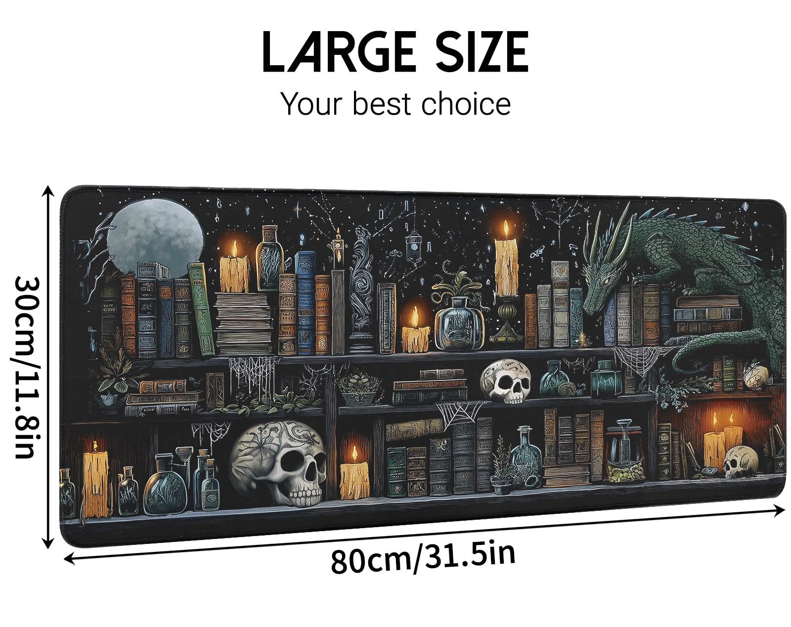 White Ukiyo-e Style Sports Car Anime Mouse Pad, Mouse Pad Gaming Mousepad,Large Mousepads with Non-Slip Rubber Base,Suitable for School,Office,Home,31.5 x 11.8 Inch