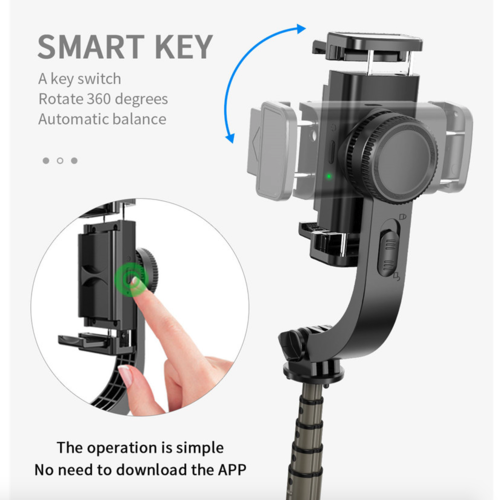 Phone holder with smart key feature on a white background