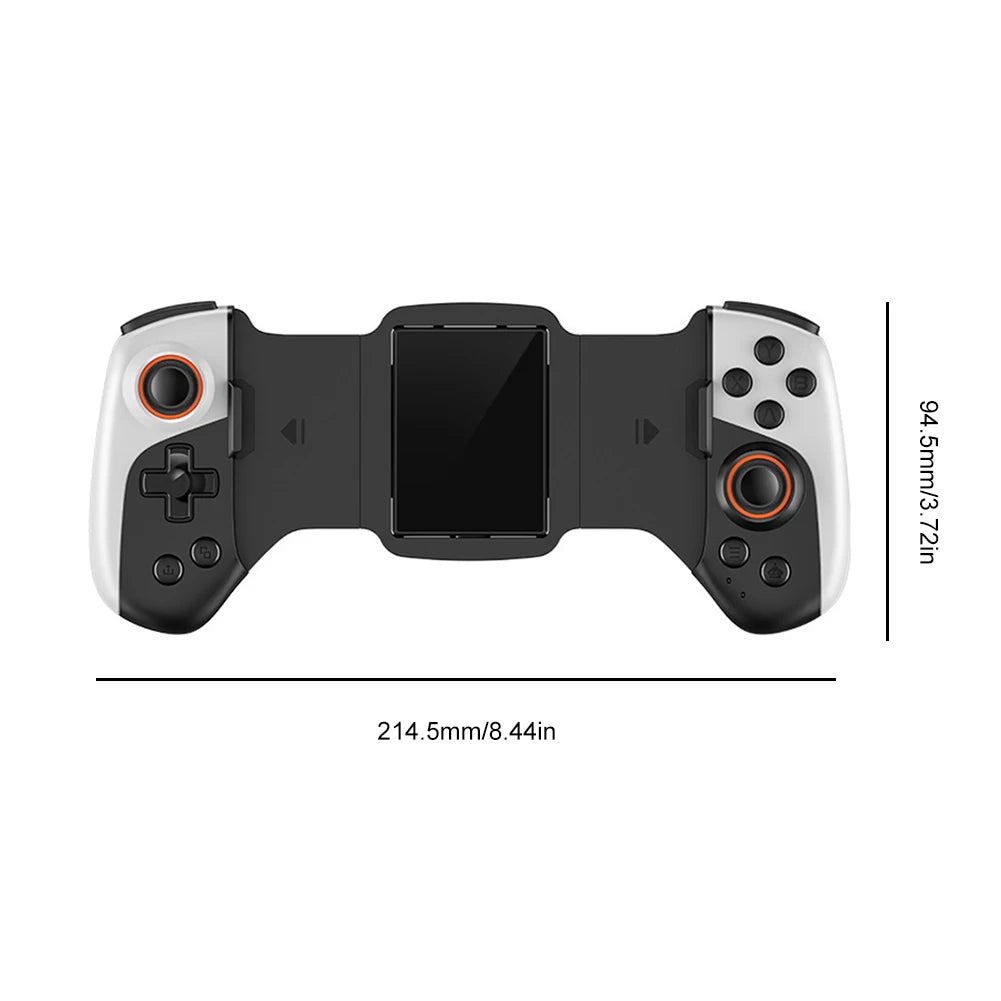 2 in 1 Wireless Mobile Gaming Controller with Cooling Fan Dual Joysticks for Android Iphone and Switch Devices